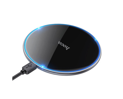 Бездротовий зарядний пристрій HOCO CW6 Pro Easy 15W charging wireless fast charger Black (6931474755032)