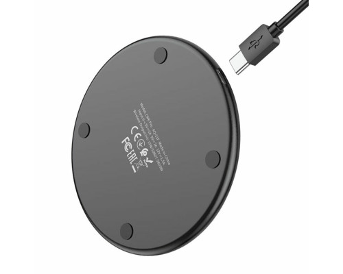 Бездротовий зарядний пристрій HOCO CW6 Pro Easy 15W charging wireless fast charger Black (6931474755032)