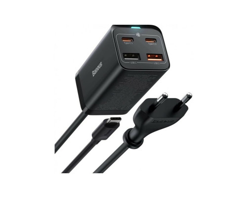 Мережевий зарядний пристрій Baseus GaN3 Pro Desktop Fast Charger 2U+2C 100W EU Black (CCGP000101)