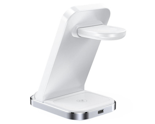 Бездротовий зарядний пристрій ACEFAST E15 desktop 3-in-1 wireless charging stand White (AFE15W)