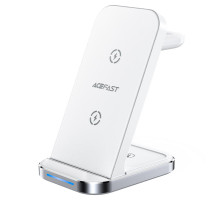 Бездротовий зарядний пристрій ACEFAST E15 desktop 3-in-1 wireless charging stand White (AFE15W)