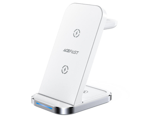 Бездротовий зарядний пристрій ACEFAST E15 desktop 3-in-1 wireless charging stand White (AFE15W)