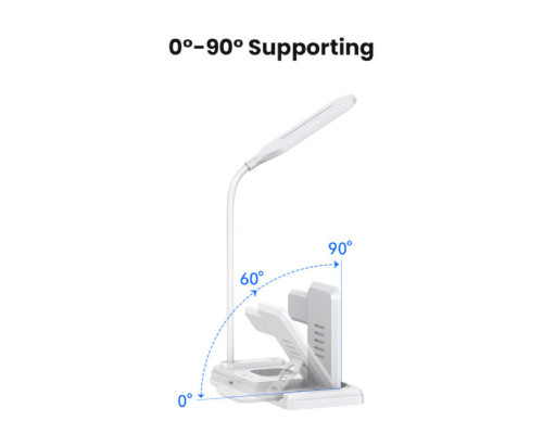 Бездротовий зарядний пристрій Usams US-CD195 15W 4in1 Wireless Charging Holder With Table Lamp (CD195WXC01)