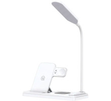 Бездротовий зарядний пристрій Usams US-CD195 15W 4in1 Wireless Charging Holder With Table Lamp (CD195WXC01)