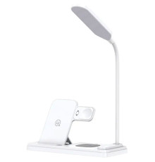 Бездротовий зарядний пристрій Usams US-CD195 15W 4in1 Wireless Charging Holder With Table Lamp (CD195WXC01)