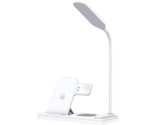 Бездротовий зарядний пристрій Usams US-CD195 15W 4in1 Wireless Charging Holder With Table Lamp (CD195WXC01)