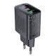 Мережевий зарядний пристрій ACEFAST A78 PD20W GaN (USB-A+USB-C) charger Black (6974316283256)