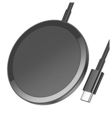 Бездротовий зарядний пристрій HOCO CW52 Enjoy magnetic wireless fast charging Black (6942007611367)
