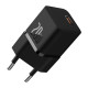 Мережевий зарядний пристрій Baseus GaN5 Fast Charger(mini) 1C 20W EU Cluster Black(With: Baseus Dynamic 3 Series Fast Charging Data Cable Type-C to Ty (P10110900113-00)