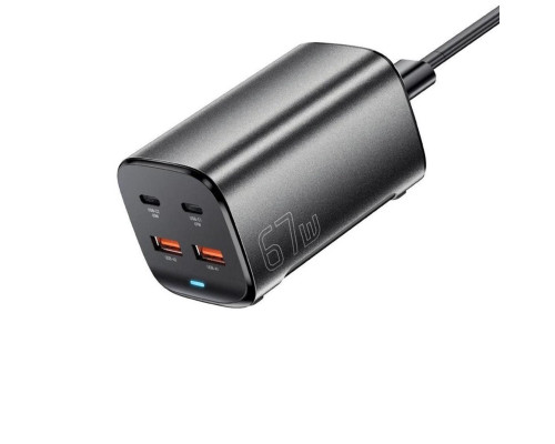 Зарядний пристрій ESSAGER Jiyue 67W GaN Table Charger 2C2A EU grey (ECT2AC-JYB0G-Z)