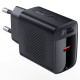 Мережевий зарядний пристрій ACEFAST A82 PD20W GaN single USB-C charger set (P5) (EU) Black (6974316280057)