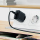 Мережевий зарядний пристрій ACEFAST A82 PD20W GaN single USB-C charger set (P5) (EU) Black (6974316280057)