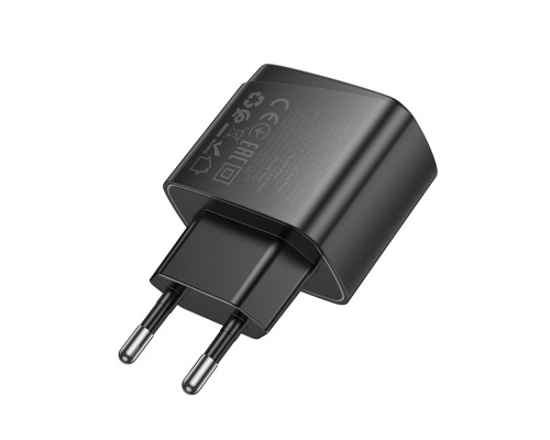 Мережевий зарядний пристрій HOCO CS61A Bright PD30W+QC3.0 charger (EU) Black (6942007638425)