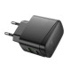 Мережевий зарядний пристрій HOCO CS61A Bright PD30W+QC3.0 charger (EU) Black (6942007638425)