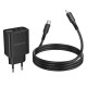 Мережевий зарядний пристрій BOROFONE BA98A Ilustre PD30W (2C1A) charger with digital display set (C to iP) (EU) Black (6941991120527)