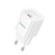 Мережевий зарядний пристрій HOCO C146A Charm single port PD20W charger (EU) White (6942007630245)