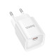 Мережевий зарядний пристрій HOCO C146A Charm single port PD20W charger (EU) White (6942007630245)