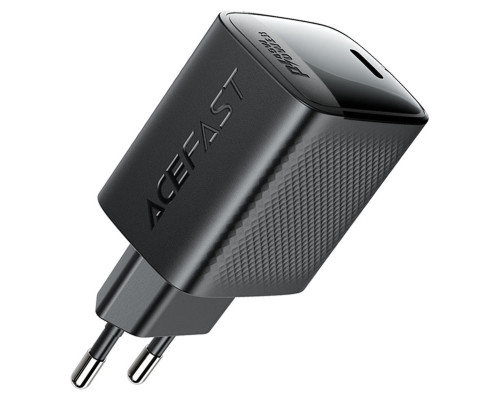 Мережевий зарядний пристрій ACEFAST A112 PD45W GaN single USB-C charger (EU) Black (6974316284055)