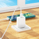 Мережевий зарядний пристрій з кабелем BOROFONE BA21A Pro Long journey single port PD20W charger set(C to C) White (6941991111426)
