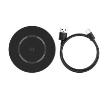 Бездротовий зарядний пристрій Baseus Simple Magnetic Wireless Charger Black (WXJK-E01)