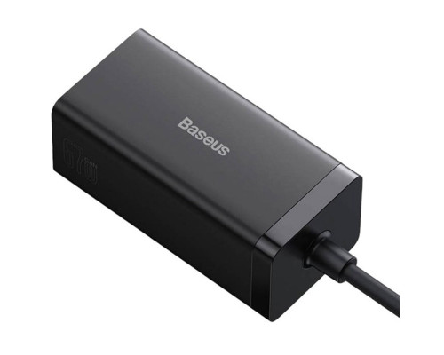 Мережевий зарядний пристрій Baseus GaN5 Pro Desktop Fast Charger 1U+2C+HDMI 67W with 1.5m power cord EU Black (CCGP110201)