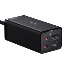 Мережевий зарядний пристрій Baseus GaN5 Pro Desktop Fast Charger 1U+2C+HDMI 67W with 1.5m power cord EU Black (CCGP110201)