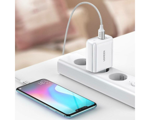 Зарядний пристрій UGREEN CD170 38W USB-C Wall Charger EU (White) (UGR-60468) (UGR-60468)