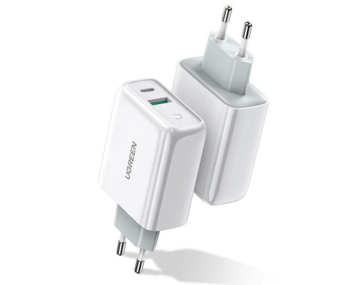 Зарядний пристрій UGREEN CD170 38W USB-C Wall Charger EU (White) (UGR-60468) (UGR-60468)