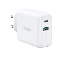 Зарядний пристрій UGREEN CD170 38W USB-C Wall Charger EU (White) (UGR-60468) (UGR-60468)