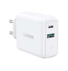 Зарядний пристрій UGREEN CD170 38W USB-C Wall Charger EU (White) (UGR-60468) (UGR-60468)