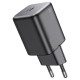 Мережевий зарядний пристрій HOCO N40 Mighty single port PD20W charger Black (6942007616966)