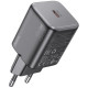 Мережевий зарядний пристрій HOCO N40 Mighty single port PD20W charger Black (6942007616966)