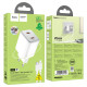 Мережевий зарядний пристрій HOCO N42 Elogiado dual-port PD45W(2C) charger set(C to iP) White (6942007617116)