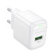 Мережевий зарядний пристрій BOROFONE BAS42A Potential single-port QC3.0 charger(EU) White (6941991113789)