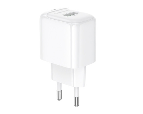 Мережевий зарядний пристрій BOROFONE BAS42A Potential single-port QC3.0 charger(EU) White (6941991113789)