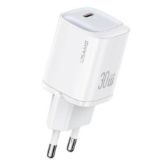 Зарядний пристрій Usams CC251 30W GaN 1C white (CC251TC02)