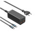 Зарядний пристрій Vention 4-Port USB (C + C + A + A) GaN Charger (100W/100W/18W/18W) EU-Plug Black (FBSBG-EU)