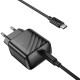 Мережевий зарядний пристрій HOCO CS24A Puerto single-port PD25W charger set (C to C)(EU) Black (6942007639774)