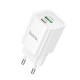 Мережевий зарядний пристрій HOCO C149A Charm PD30W+QC3.0 charger (EU) White (6942007630337)