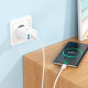 Мережевий зарядний пристрій HOCO C105A Stage dual port PD20W+QC3.0 charger set (Type-C to Type-C)(EU) White (6931474782922)