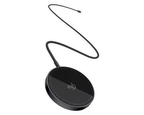 Бездротовий зарядний пристрій Baseus Simple Mini4 Air Magnetic Wireless Charger Qi2 15W Cluster Black (P10278200111-00)