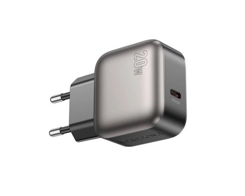 Мережевий зарядний пристрій BOROFONE BAS53A Absolute single-port PD20W charger set (C to C) (EU) Black (6941991116193)