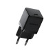 Мережевий зарядний пристрій Baseus Palm Fast Charger 1C 30W EU Cluster Black(With: Baseus Mini White Cable Type-C to Type-C 60W(20V/3A) 1m Cluster Bla (P10111605113-01)