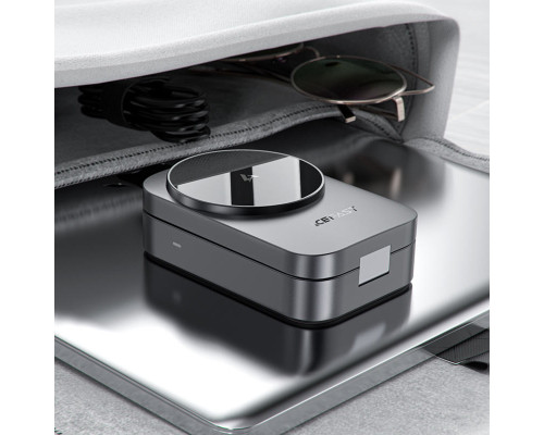 Бездротовий зарядний пристрій ACEFAST E22 Desktop 3-in-1 Wireless Charging holder Metal Gray (6974316284079)