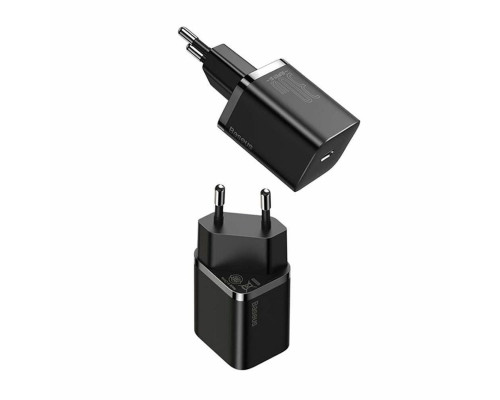 Мережевий зарядний пристрій Baseus Super Si quick charger IC 30W EU Black (CCSUP-J01)