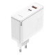 МЗП Baseus GaN5 Pro Fast Charger C+U 100W EU White (With Mini White Cable Type-C to Type-C 100W(20V/5A) 1m White） (CCGP090202)