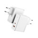 МЗП Baseus GaN5 Pro Fast Charger C+U 100W EU White (With Mini White Cable Type-C to Type-C 100W(20V/5A) 1m White） (CCGP090202)