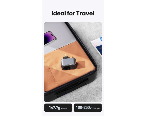 Зарядний пристрій UGREEN CD314 30W Outlet Extender EU (2A1C) (UGR-90613) (UGR-90613)