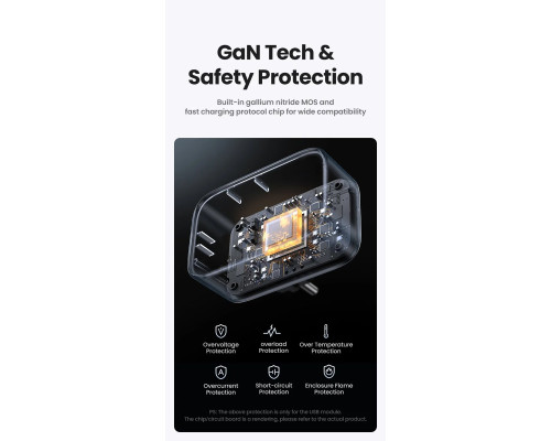 Зарядний пристрій UGREEN CD314 30W Outlet Extender EU (2A1C) (UGR-90613) (UGR-90613)