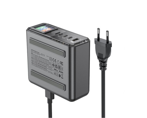 Мережевий зарядний пристрій ACEFAST Z4 PD218W GaN (3*USB-C+USB-A) desktop charging adapter,space Gray (AFZ4G)